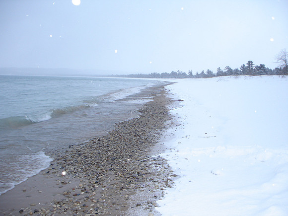 Snow on the Shore